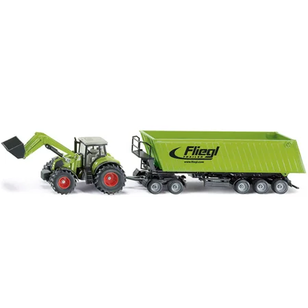 Siku traktor, Claas med frontlæsser og anhænger