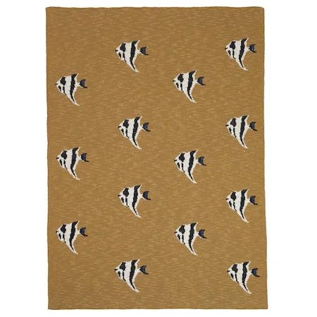 Ferm Living babytæppe, stripy fish