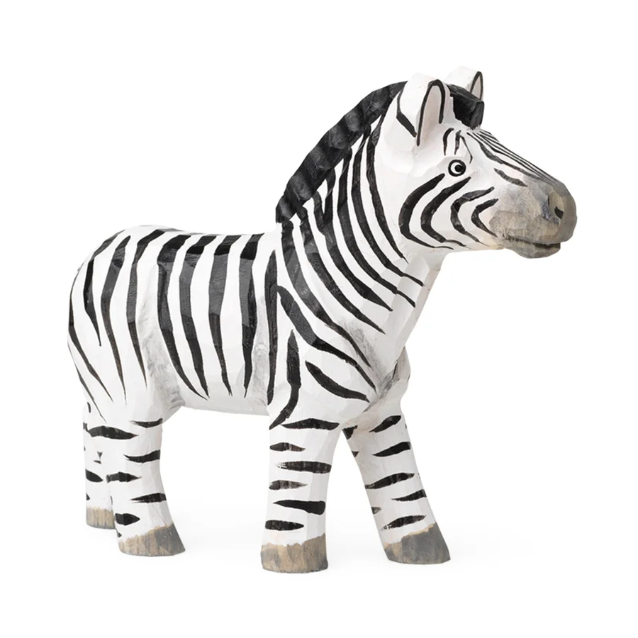 Ferm Living håndskåret dyr, zebra