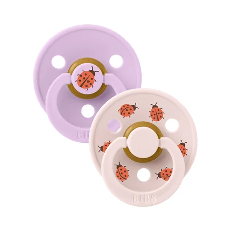 BIBS 2er-Pack Studio Colour Schnuller Gr. 2 - Ladybug Violet Sky Mix