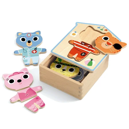 Djeco Anziehpuzzle, Katze