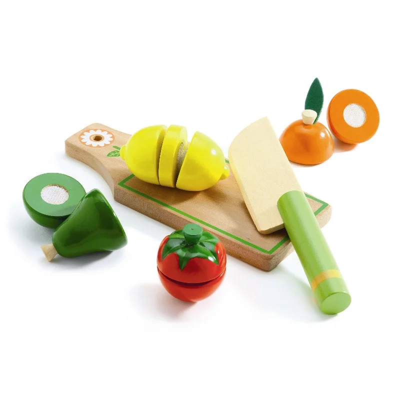Djeco Holzspielzeug, Obst und Gemüse zum Schneiden
