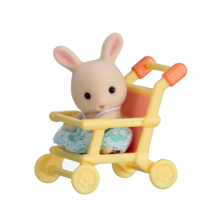 Sylvanian Families, babykanin og klapvogn