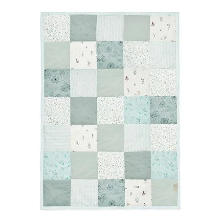Cam Cam patchwork tæppe, dusty green