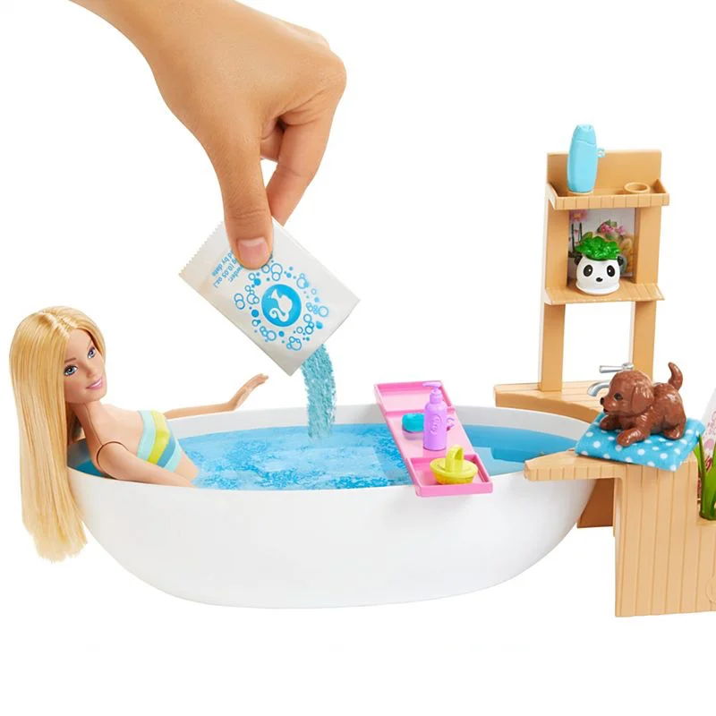 Barbie wellness dukke, badekar