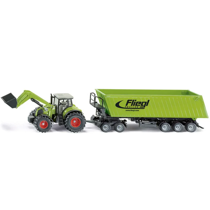 Siku traktor, Claas med frontlæsser og anhænger