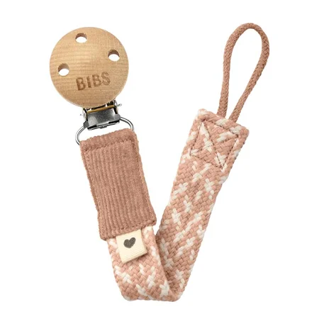 BIBS Schnullerband, blush/ivory