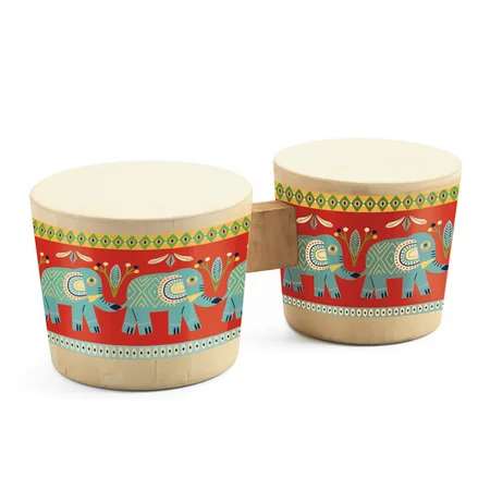 Djeco Musikinstrument, Bongo-Trommeln