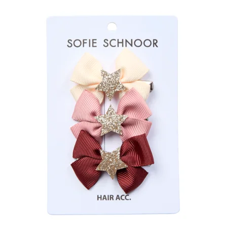 Sofie Schnoor Haarspangen mit Schleifen & Sternen, 3 stk