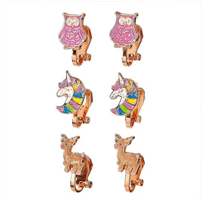 Souza 3er-Pack Ohrclips Tiere