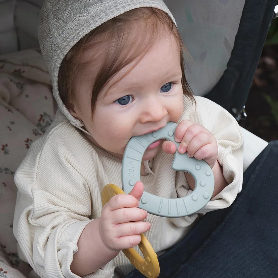 Bibs Bitie bidering, Hjerte - Baby Blue