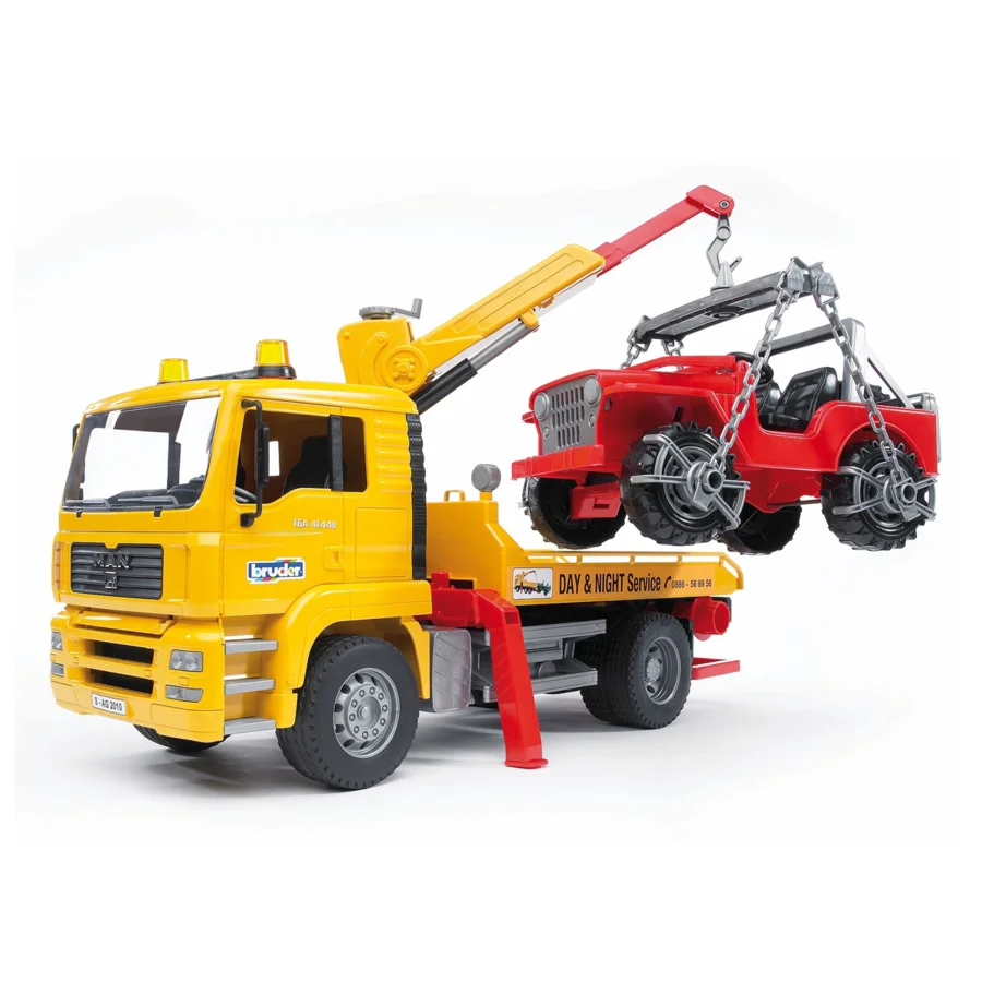 Bruder MAN TGA Abbruchwagen mit Jeep