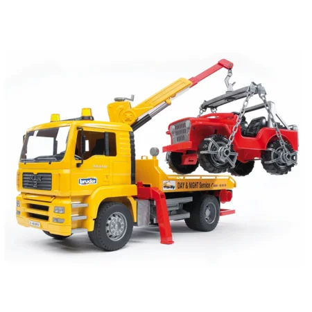 Bruder MAN TGA Abbruchwagen mit Jeep