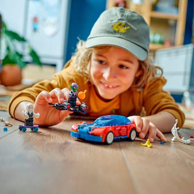 LEGO® Marvel, Spider-Mans Rennfahrzeug & Venom Green Goblin