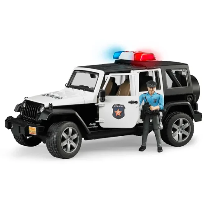 Bruder jeep Wrangler unlimited Rubicon Polizeiauto und Polizist