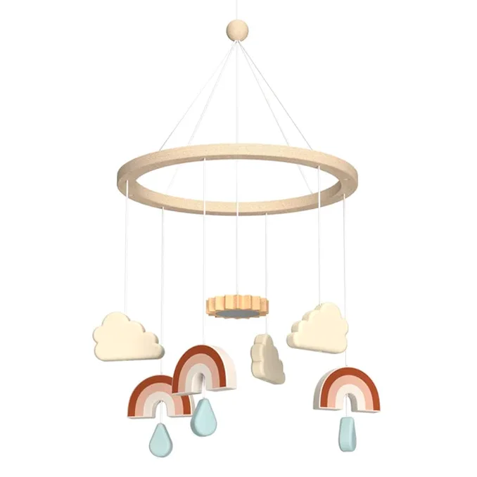 Cam Cam Copenhagen Regenbogen-Mobile aus Holz, caramel mix