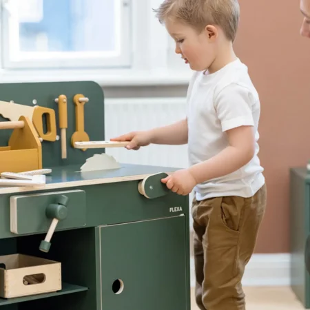 FLEXA Play Werkzeugbank, dunkelgrün