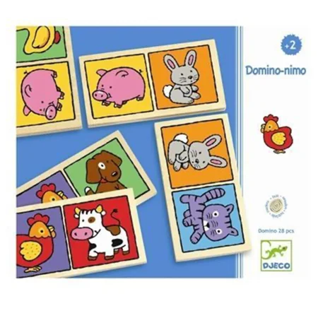 Djeco domino med bondegårdsdyr