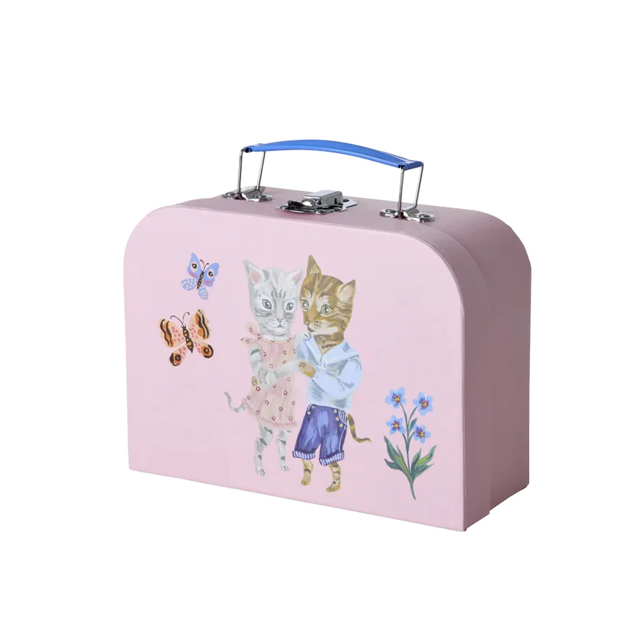 Rice Kartonkoffer 3er-Pack Nathalie Lété Druck, Rosa