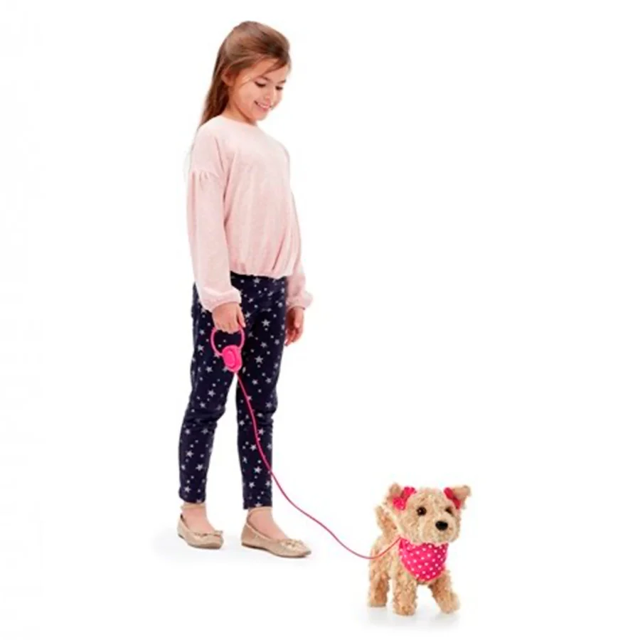 Happy Pets Cream Hundewelpe an der Leine - Terrier