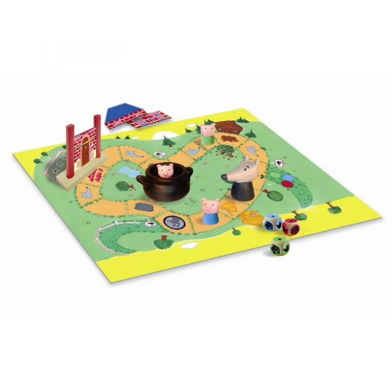 Djeco Spiel, Wolf und die 3 kleinen Ferkel