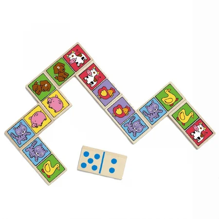 Djeco domino med bondegårdsdyr
