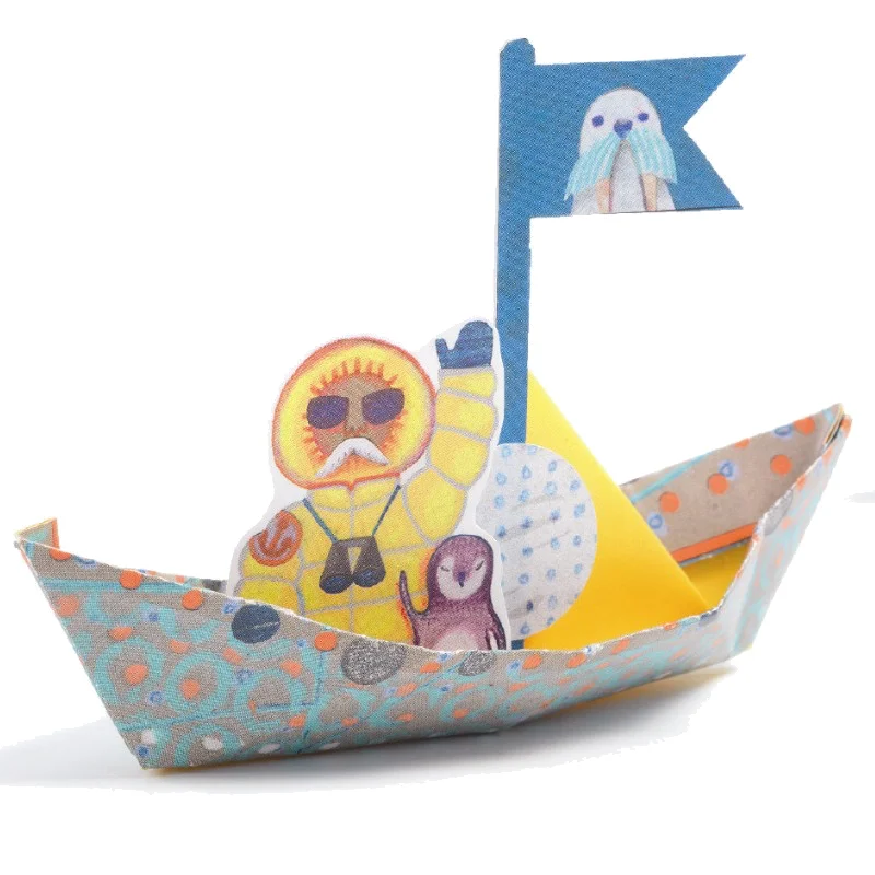 Djeco Kreatives Origami-Set, Papierboote