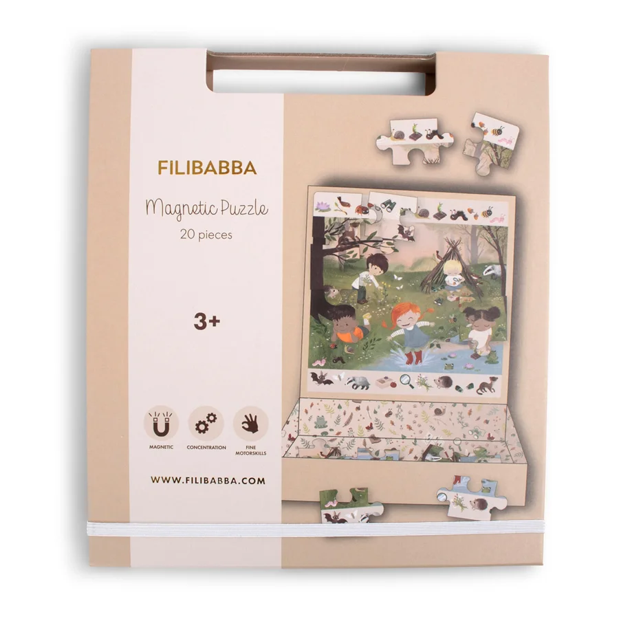 Filibabba Magnet-Spiel, Puzzle Abenteuer im Wald