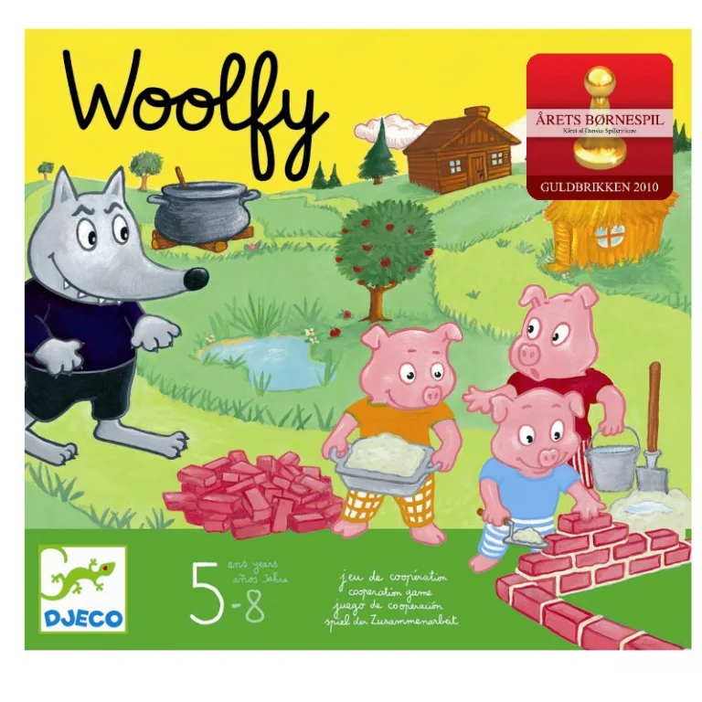Djeco Spiel, Wolf und die 3 kleinen Ferkel