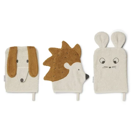 Liewood 3er-Pack Waschlappen Freundschaft