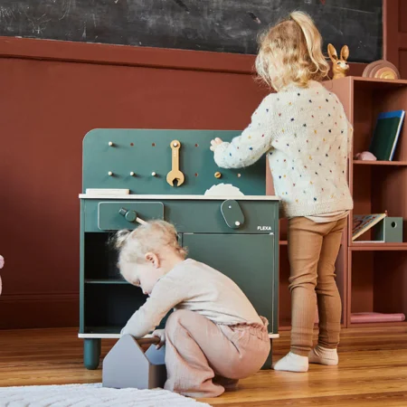 FLEXA Play Werkzeugbank, dunkelgrün