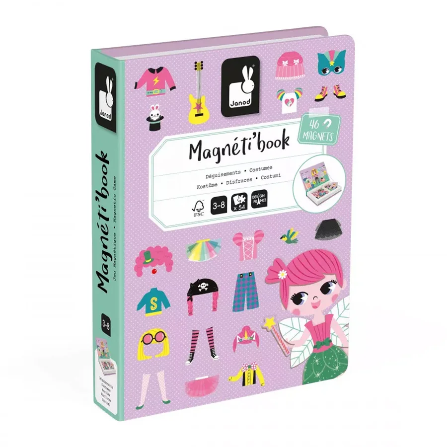 Janod Magnetbuch, Mädchenkleidung