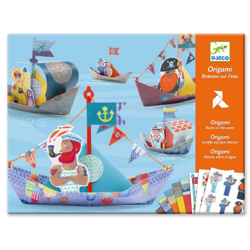 Djeco Kreatives Origami-Set, Papierboote