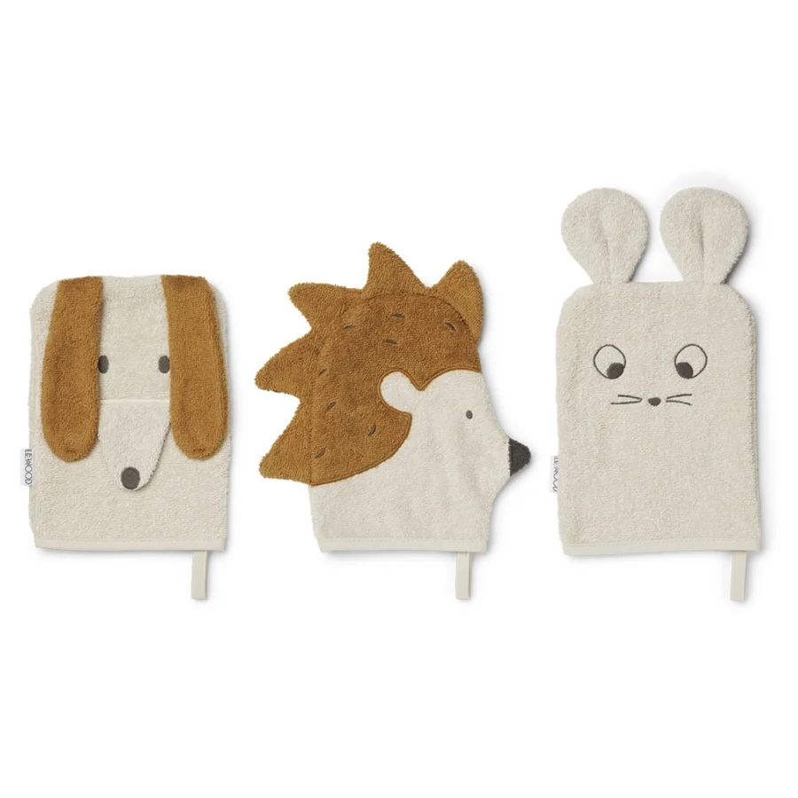 Liewood 3er-Pack Waschlappen Freundschaft