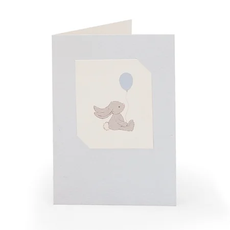 Jellycat kort, kanin - blå