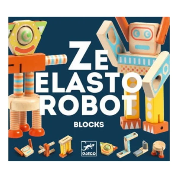 Djeco Roboter Konstruktionsspielzeug, Ze Elastorobot
