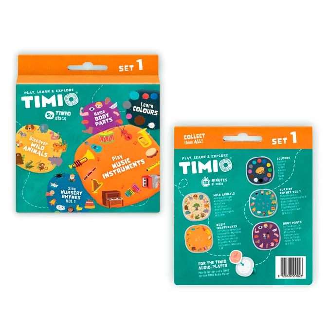 Timio Disc Set 1 - Wilde Tiere, Kinderreime, Farben, Musik und Körperteile