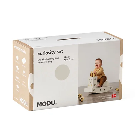 MODU Curiosity Sæt, 13 Dele - Sand Grey/Honey Yellow