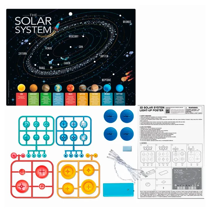 4M 3D-Solarsystem Light Up Poster