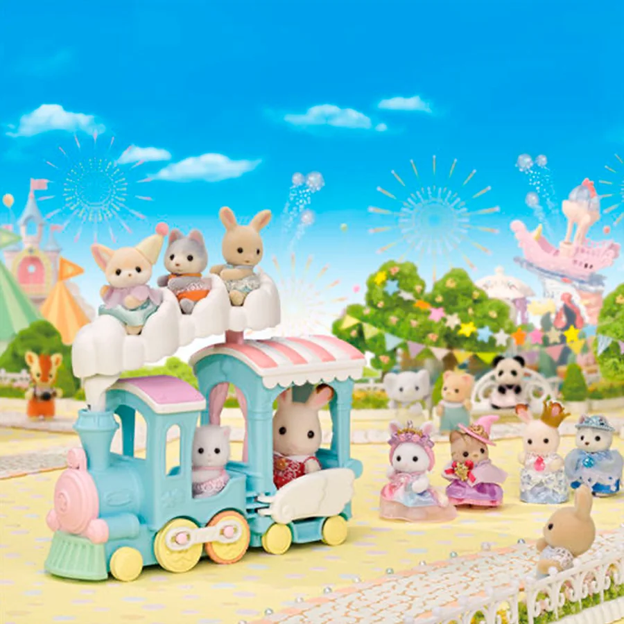 Sylvanian Families, Regenbogen-Zug mit schwebenden Wolken