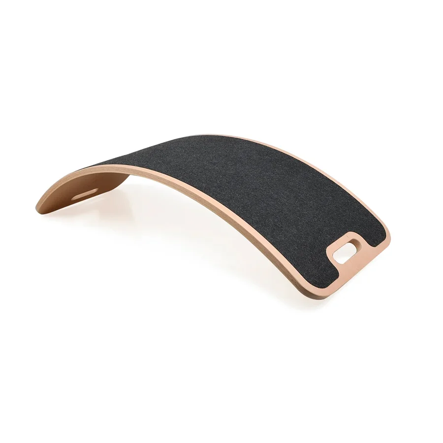 CurveLab Balancebord mit Filz, Perfect Arc - grau
