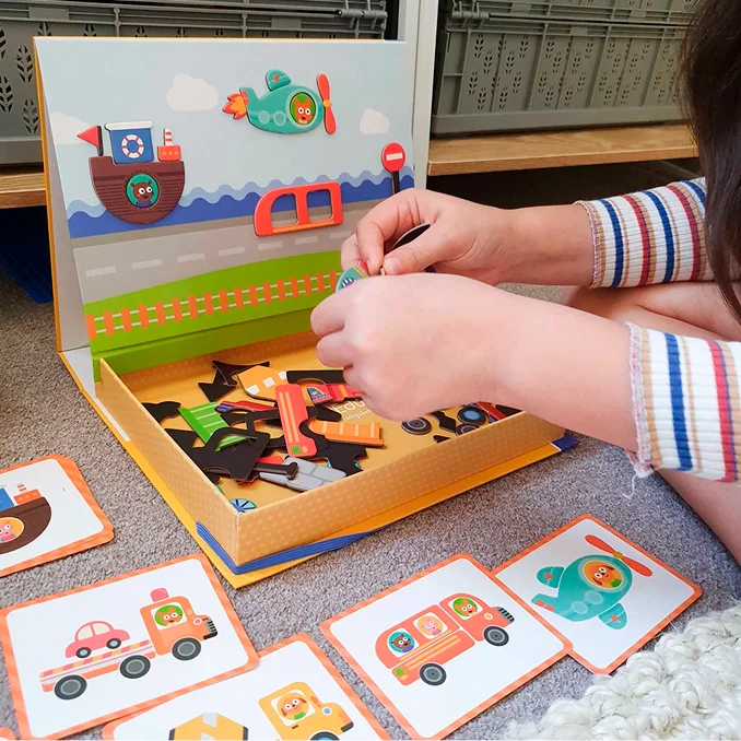 mierEdu, magnetisches Spielzeug "Transportmittel"