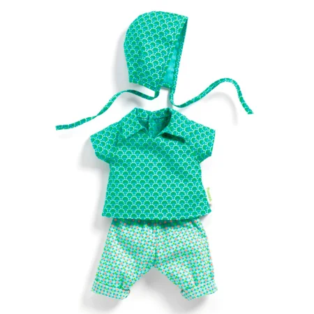 Djeco Pomea Puppenkleidung, Set mit Haube, Zazen