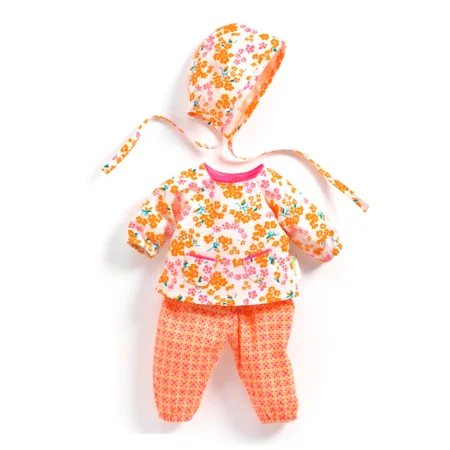 Djeco Pomea Puppenkleidung - Set mit Mütze, Hanako