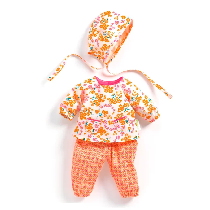 Djeco Pomea Puppenkleidung - Set mit Mütze, Hanako