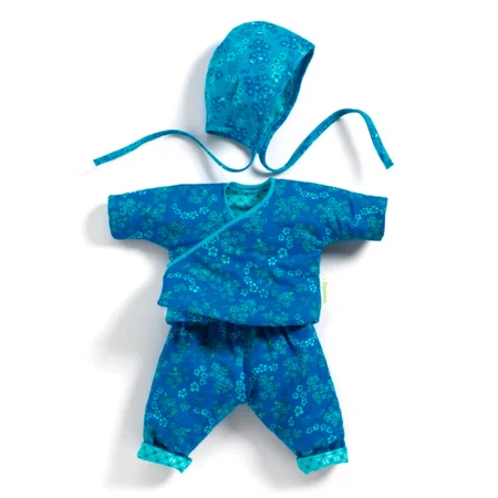 Djeco Pomea Puppenkleidung, Set mit Haube, Mikado