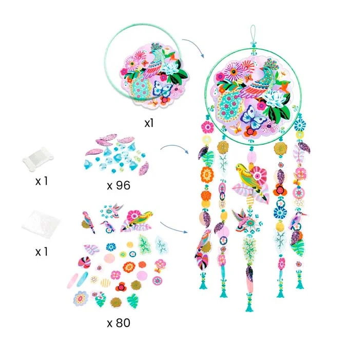 Djeco Sonnenfänger zum Aufhängen, Paradiesvogel