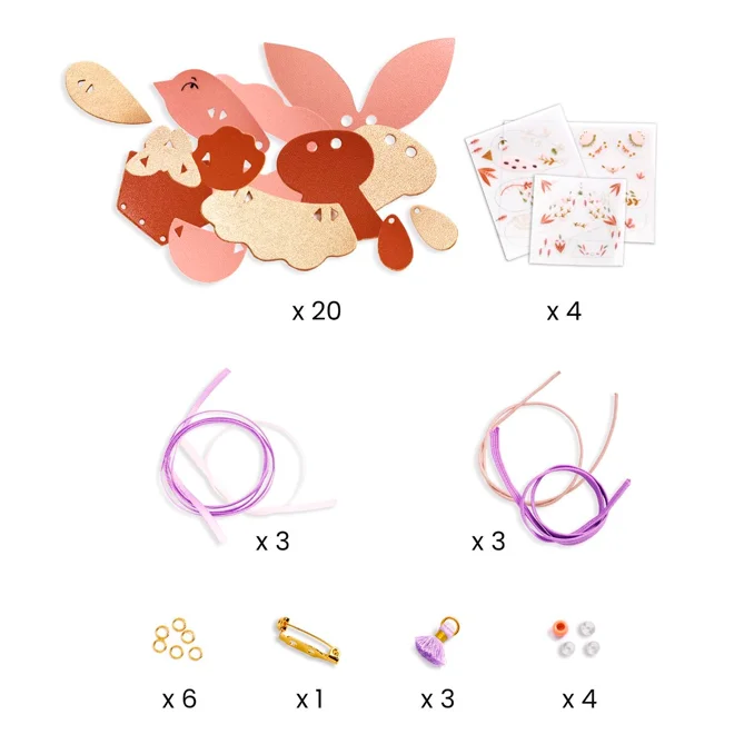 Djeco DIY Kreativbox, Miss Rosefinch-Schmuck