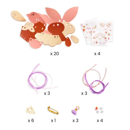 Djeco DIY Kreativbox, Miss Rosefinch-Schmuck