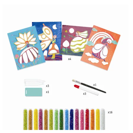 Djeco Kreativbox mit Perlen, Wonderland